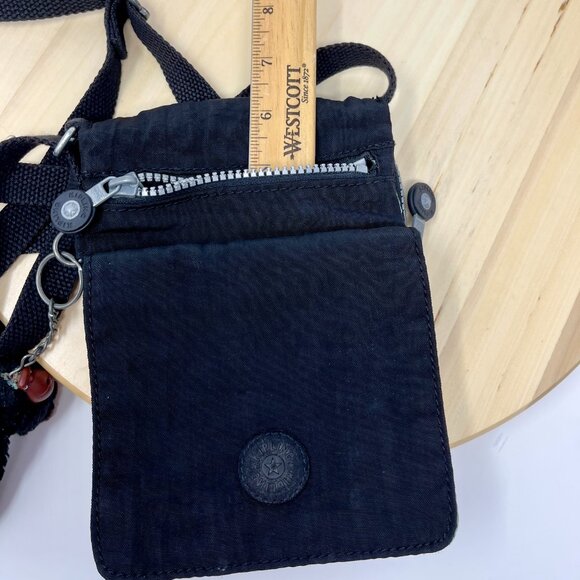 Kipling Crossbody Bag  Small Black Nylon  w/Mascot - Picture 14 of 14